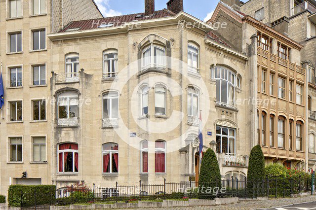 Hotel van Eetvelde, 2 Av. Palmerston, Brussels, Belgium, (1898), c2014-c2017. Artist: Alan John Ainsworth.