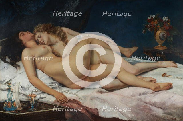 Le sommeil, 1866. Creator: Gustave Courbet.