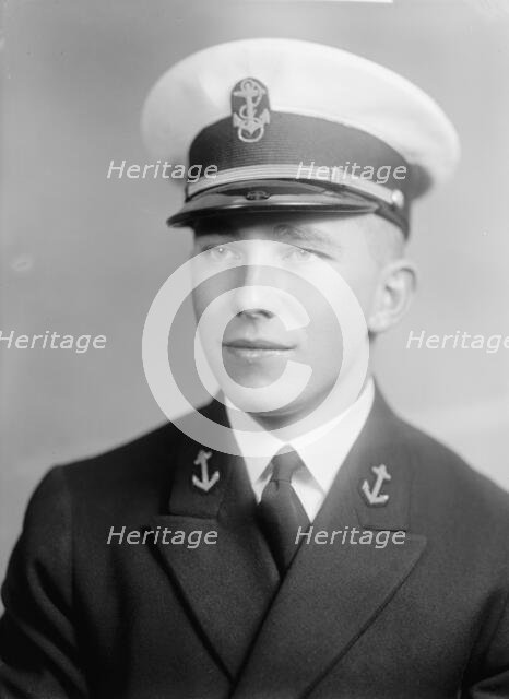 Race F. Crane, Midshipman - Portrait, 1933. Creator: Harris & Ewing.