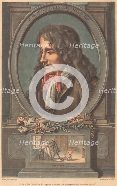 J.B. Poquelin de Moliere. Creator: Pierre Michel Alix.