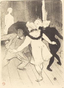 Folies-Bergere: The Censors of M. Prudhomme (Folies-Bergère: Les pudeurs de...), 1893. Creator: Henri de Toulouse-Lautrec.