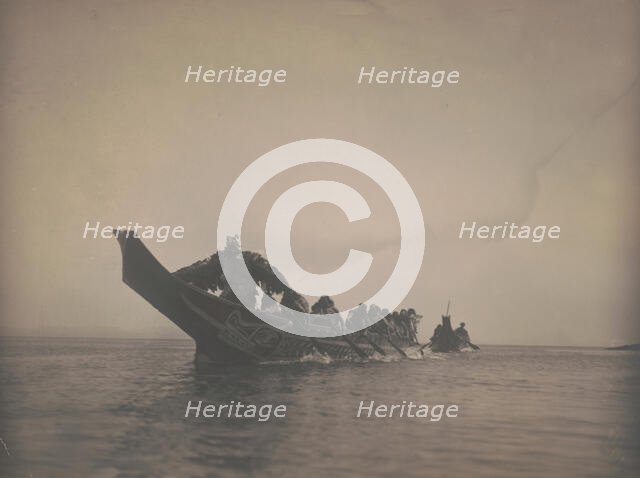 Tenaktak wedding guests, c1914. Creator: Edward Sheriff Curtis.