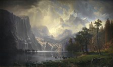 Among the Sierra Nevada, California, 1868. Creator: Albert Bierstadt.