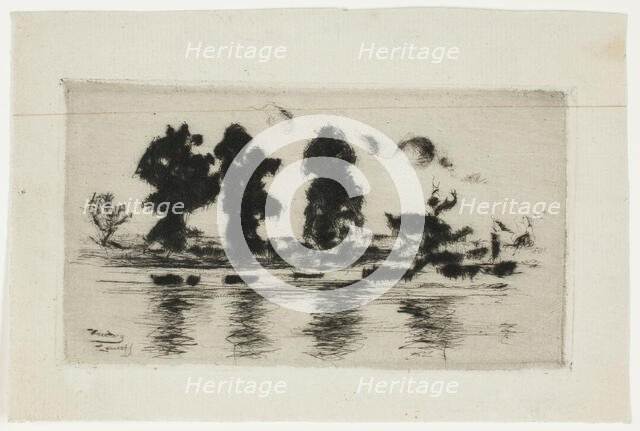 The Thames, Evening, 1897. Creator: Theodore Roussel.