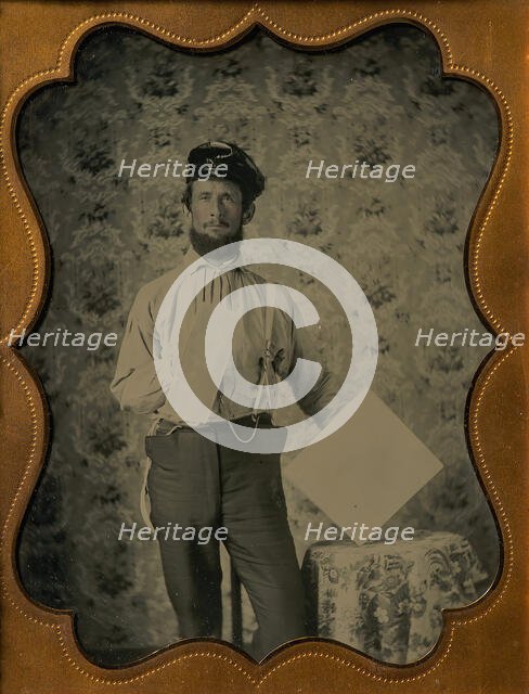 Plasterer in Oilskin Hat, 1850s-60s. Creator: Unknown.