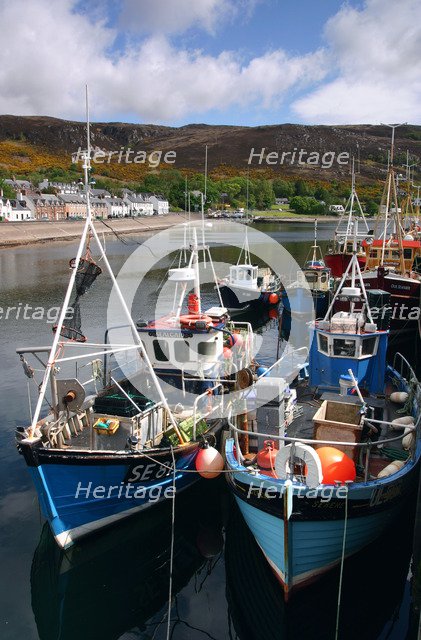 Fishing boats, Ullapool harbour, Highland, Scotland.