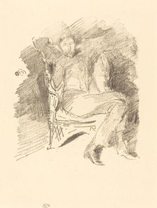 Firelight: Joseph Pennell, No. 1, 1896. Creator: James Abbott McNeill Whistler.