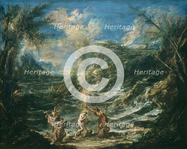 The Baptism of Christ, c. 1740. Creator: Alessandro Magnasco.