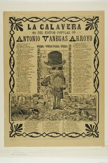 The Calavera of the Peoples' Editor Antonio Vanegas Arroyo, 1902. Creator: José Guadalupe Posada.