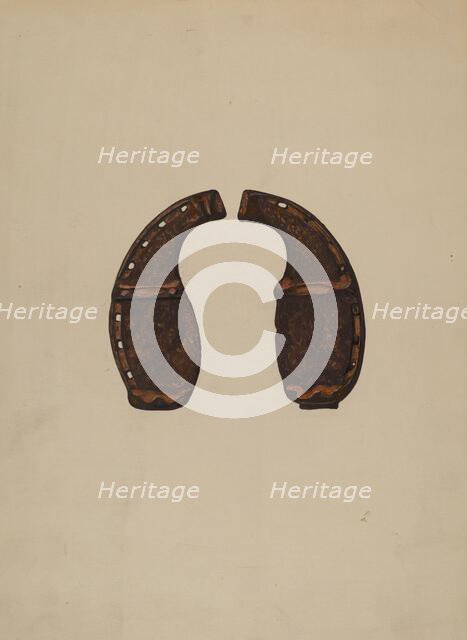 Ox Shoes, c. 1936. Creator: Walter Praefke.