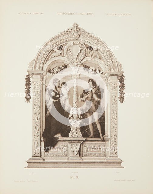 The Youth. From "Allegories and Emblems" by M. Gerlach, 1882. Creator: Klimt; Gustav (1862-1918).