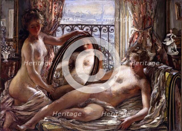 The Mirror, 1901. Creator: Philip Wilson Steer.