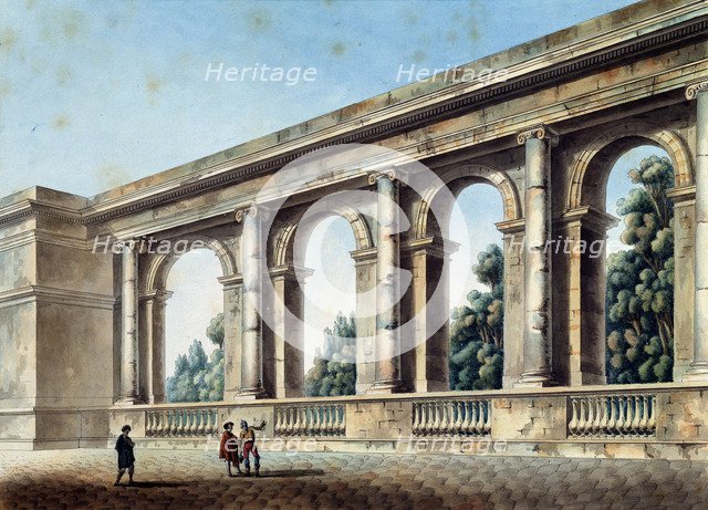 'View of an Arched Gallery', c1791-c1794. Artist: Thomas de Thomon
