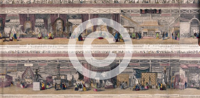 Great Exhibition, Crystal Palace, Hyde Park, London, 1851. Artist: Anon