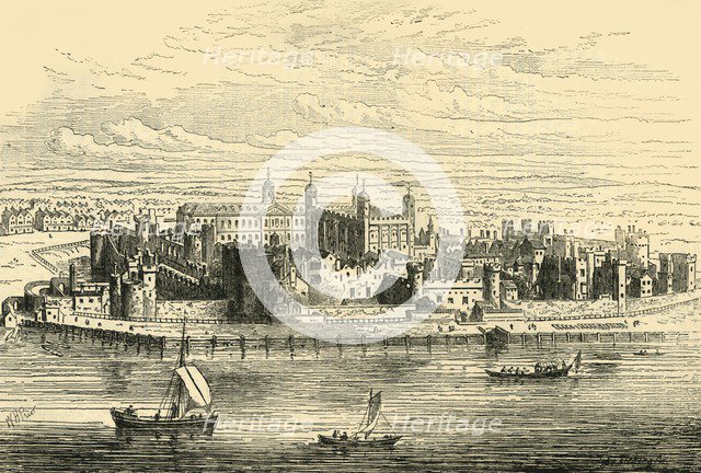 'The Tower of London', (c1872). Creator: Unknown.