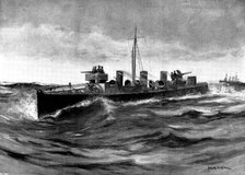 The Spanish-American War: gun practice on board a Spanish torpedo-boat destroyer, 1898. Creator: Unknown.