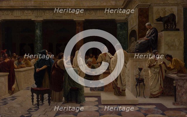 Court in ancient Rome. Creator: Bakalowicz, Stepan Vladislavovich (1857-1947).