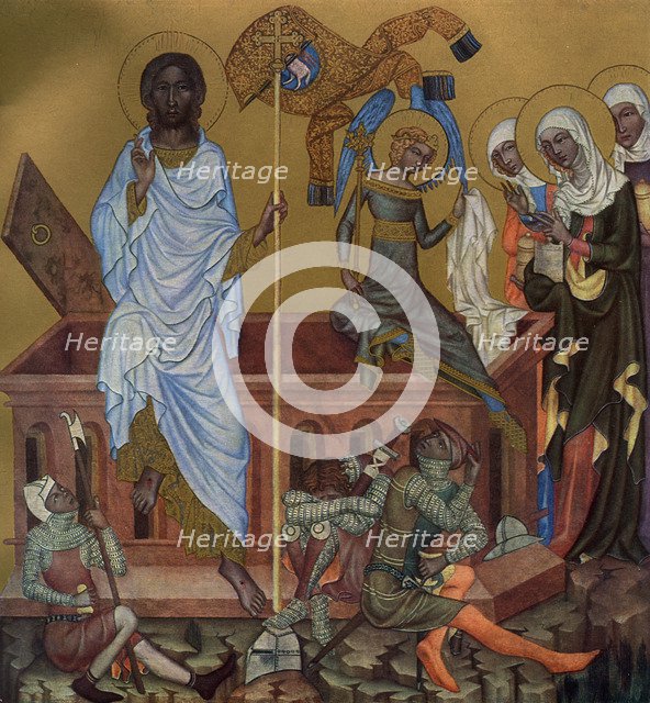 'The Resurrection of Christ', c1350 (1955).Artist: Master of the Vyssi Brod Altar