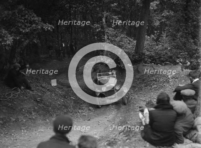 D Aldington's Frazer-Nash taking part in a motoring trial, c1930s. Artist: Bill Brunell.