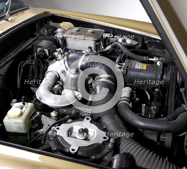 1975 Rolls Royce Corniche convertible. Artist: Unknown.