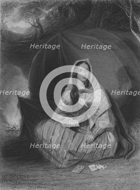 'The Gipsy', c1850. Artist: Albert Henry Payne.