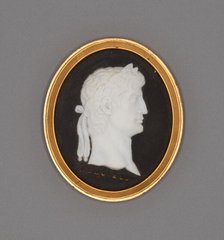 Medallion with Augustus, Burslem, Late 18th century. Creator: Wedgwood.