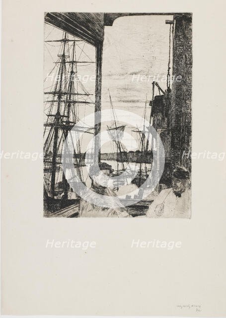Rotherhithe, 1860. Creator: James Abbott McNeill Whistler.