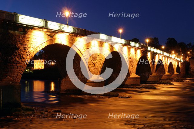 Old Bridge at night, Perth, Scotland.