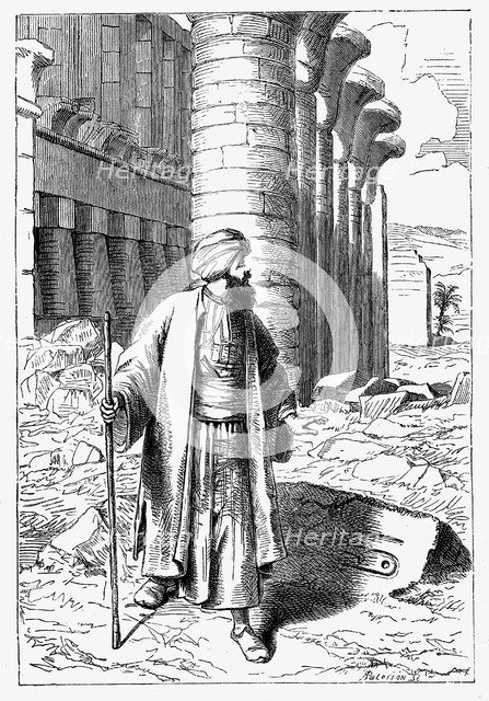 Giovanni Battista Belzoni, Italian explorer and antiquity seeker, c1860. Artist: Unknown