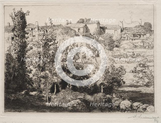 Village of Meule, 1907. Creator: Auguste Louis Lepère (French, 1849-1918).