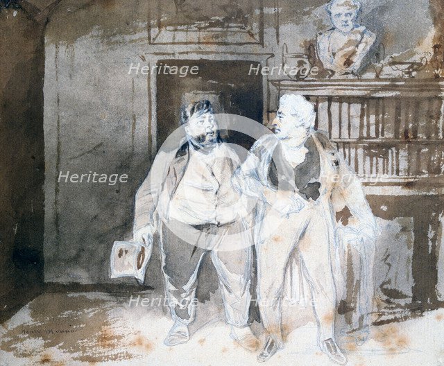 'Two Characters', c1825-1877. Artist: Henry Bonaventure Monnier