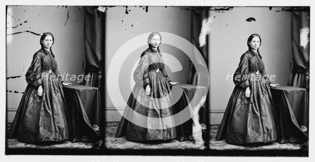 Evans, Miss, (Welsh lecturer), ca. 1860-1865. Creator: Unknown.