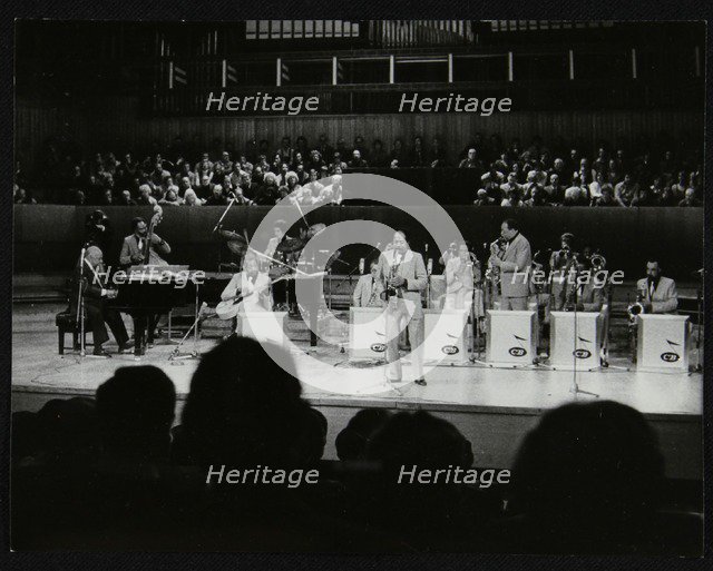 The Count Basie Orchestra performing at the Royal Festival Hall, London, 18 July 1980. Artist: Denis Williams