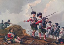 'Bravery of a Piper of the 11th Highland Regiment, at the Battle of Vimiera', c1820 (1909). Artist: Clark & Dubourg.