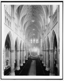 Interior of St. Patrick's Cathedral, New York, N.Y., c.between 1900 and 1910. Creator: Unknown.