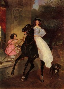 'The Horsewoman', 1832, (1965). Creator: Karl Briullov.