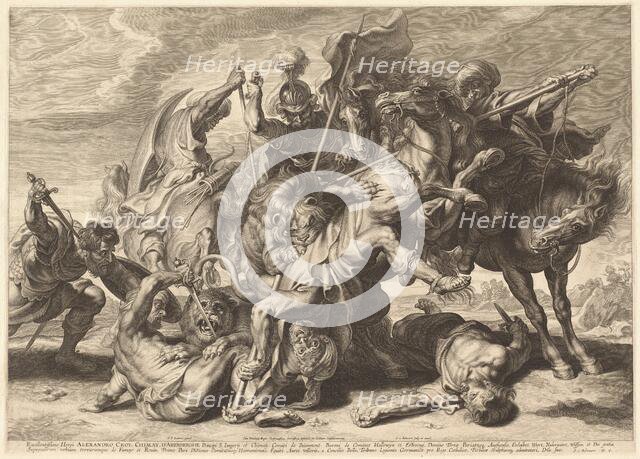 Lion Hunt. Creator: Boetius Adams Bolswert.