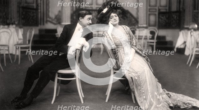 Lily Elsie and Joseph Coyne in The Merry Widow, 1907.Artist: Foulsham and Banfield