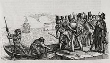 First Carlist War, (1833-1840), Barcelona, Catalonia, 1836, (1845).  Creators: Chamorro, Miranda.