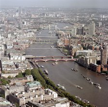 View Over the Thames Looking East, London, 2002. Artist: EH/RCHME staff photographer