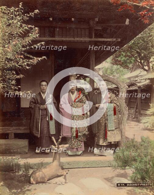 Buddhist Priests, 1870s-1890s. Creator: Kusakabe Kimbei.