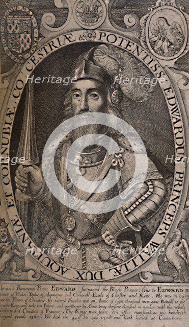 Edward, the Black Prince, c1618 (1894). Artist: Renold Elstrack.