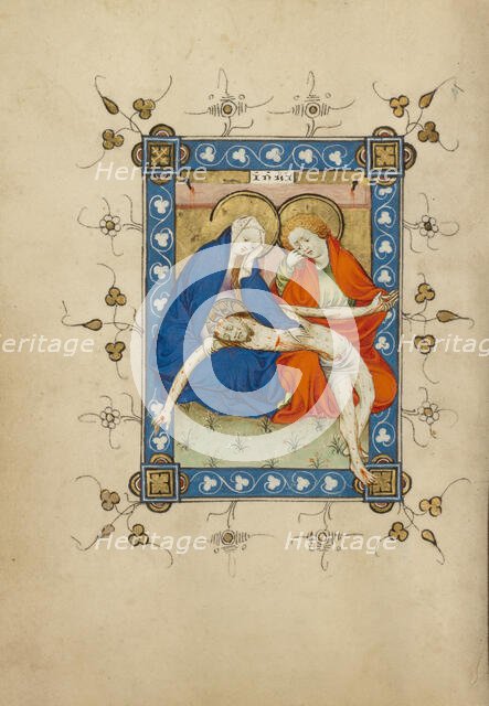 The Lamentation; Book of Hours, about 1405-1410. Creator: Masters of Dirc van Delf.