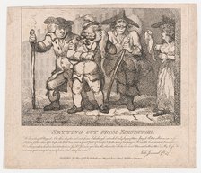 Setting out from Edinburgh (Picturesque Beauties of Boswell, Part the Second), May..., May 30, 1786. Creator: Thomas Rowlandson.