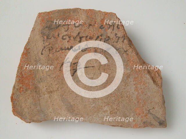 Ostrakon, Coptic, 4th-7th century. Creator: Unknown.