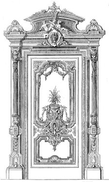 The International Exhibition: ornamental door by White and Parlby of Great Marlborough-street, 1862. Creator: Unknown.