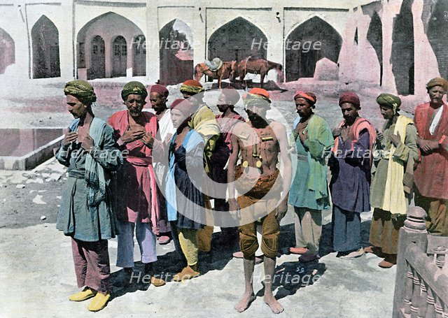 Dervishes and martyrs, Tehran, c1890. Artist: Gillot