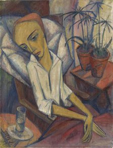 The Sick Girl, 1919. Creator: Maetzel-Johannsen, Dorothea (1886-1930).