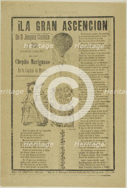 The Great Ascension, 1902. Creator: José Guadalupe Posada.