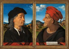 Portraits of Giuliano and Francesco Giamberti da Sangallo, 1482-1485 . Creator: Piero di Cosimo (ca 1462-ca 1521).